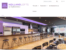 Tablet Screenshot of hollandlofts.com